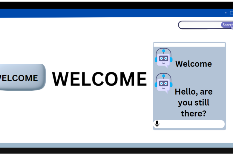 Chatbot screen saying Welcome