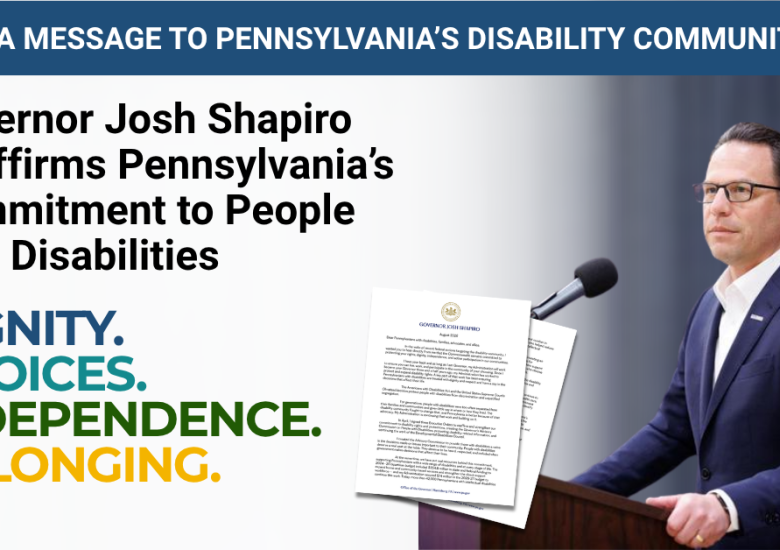 KenCCID Responds to Governor Shapiro’s Commitment to Pennsylvania’s Disability Community